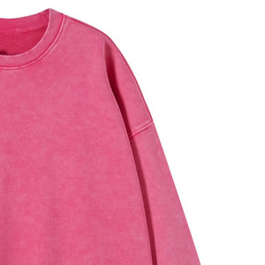 Fabricante OEM ODM de sudaderas con efecto ácido, jersey de cuello redondo personalizado, venta al por mayor, fábrica de ropa de marca privada, estilo vintage. - Product Image 4