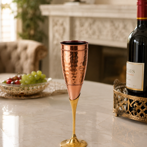 Ensemble de verres à vin en laiton faits à la main de luxe, gobelets dorés, vaisselle haut de gamme pour mariage, bar, décoration de la maison, ensemble cadeau - Product Image 2