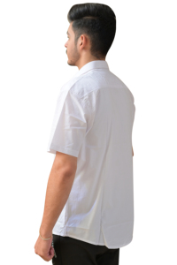 Camisa de Vestir Casual y Formal para Hombre, 100% Algodón, Tejido Twill Transpirable, Estampado Primaveral, Cuello Mao, Botón Único, ODM - Product Image 3