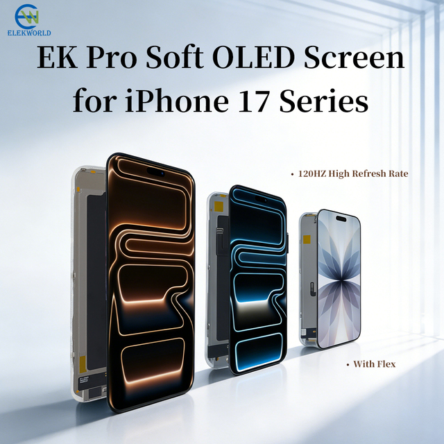 Elekworld OLED LCD Display for iPhone 17 17 Pro 17 Pro Max LCD Display Touch Screen Digitizer Assembly for iPhone