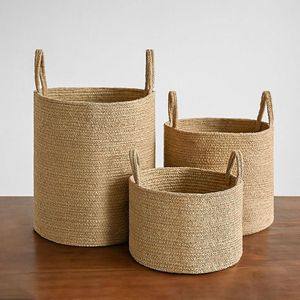 Cesta de almacenamiento de cuerda con forma de animal lindo y tapa para guardar juguetes de niños - Product Image 3