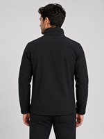 Veste bomber softshell personnalisée pour hommes et femmes |   Veste d'extérieur imperméable coupe-vent en tissu extensible 4 directions doublée de polaire |   OEM