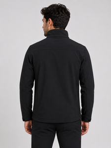 Custom Softshell Bomber <b>Jacket</b> for <b>Men</b> Women | Stand Waterproof Windproof 4-Way Stretch Fleece <b>Lined</b> Outdoor <b>Jacket</b> | OEM - Product Image 5