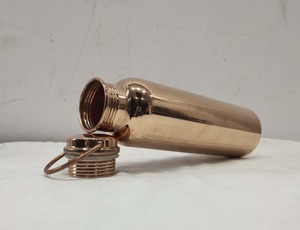 100% Pure Copper Vintage Water Bottle Handcrafted Diamond Hammered Pattern <b>Large</b> Capacity Leak-Proof Eco-Friendly Customized - Product Image 5