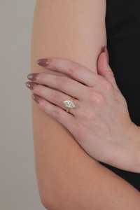 แหวนเพชรทรงมาร์คีส์ 3 กะรัต เพชรเลี้ยงในห้องปฏิบัติการ วงแบน ทองคำแท้ 10K 14K 18K ขนาด 3 มม. แหวนหมั้นแบบโซลิแทร์ ราคาขายส่ง ผู้ผลิต OEM - Product Image 2