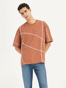 Camiseta de Manga Corta para Hombre, Cuello Redondo, Color Blanco y Gris, Corte Regular, Informal, de Algodón Tejido, Diseño Sólido, con Detalle de Bolsillo - Product Image 6