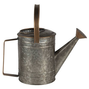 Regadera de hierro galvanizado hecha a mano con patrón de diamantes en relieve, regadera de metal galvanizado para plantas de interior y exterior - Product Image 5