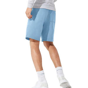 Shorts de jogging décontractés pour hommes 2026 en molleton de coton uni, respirants, séchage rapide, taille élastique, personnalisables, vente en gros, pour l'extérieur, Pakistan - Product Image 3