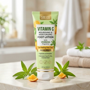 Vitamin <b>C</b> Nourishing Moisturizing Lotion with VERBENA Fragrance for Peeling Foot Care for All Adults - Product Image 2