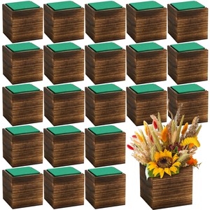 Wholesale Unique Jodhpur Wood <b>Planter</b> with Metal Accents - Handcrafted - Product Image 1