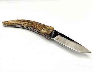 Cuchillo utilitario Drop Point con hoja de acero y mango de madera, cuchillo de supervivencia para exteriores, 0.5 mm de grosor, 6.7 pulgadas de longitud total - Product Image 5