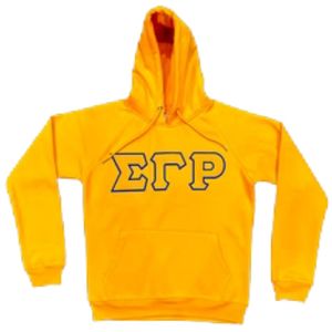 Sigma Gamma Rho Gold <b>Hoodie</b> SGRho Premium Blue Gold Greek Apparel Stylish Sorority Sweatshirt - Product Image 1