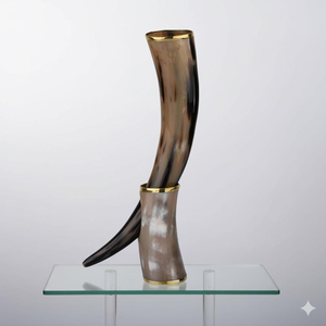 Cuerno para Beber Hecho a Mano en India, Pulido, Ecológico, de Cuerno Natural, Revive las Antiguas Tradiciones, Estilo Legado, Decoración para el Hogar con Diseño Animal - Product Image 6