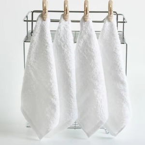Toalla de Mano Premium de Algodón de Alta Densidad, Suave y Transpirable, para Baño, con Logotipo Personalizado OEM, al por Mayor, Blanca - Product Image 2