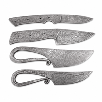 Couteau à lame vierge en acier Damas fait main, personnalisable OEM, pour le camping et la cuisine - Jexmoo