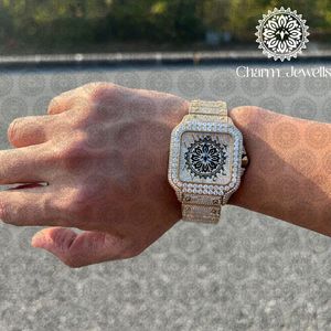 นาฬิกาข้อมือผู้ชาย Charm Luxury Square 40 มม. ระบบจักรกล สแตนเลสสตีล พร้อมฟังก์ชั่นวันที่อัตโนมัติ กันน้ำได้ 10 บาร์ - Product Image 1