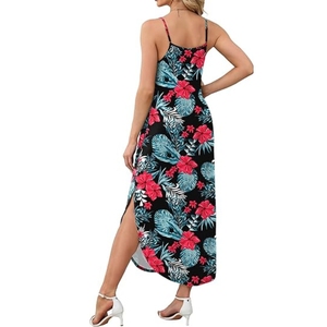 Vestido Largo Informal de Verano para Mujer, Vestido de Playa Hawaiano con Tirantes Finos - Product Image 2