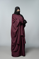 Ensemble deux pièces Abaya Nida grande taille pour adultes, manches longues, fait main, respirant, vente en gros, export mondial, meilleur fournisseur