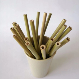 PREMIUM QUALITY NATURAL <b>BAMBOO</b> <b>STRAW</b> SET WITH CANVAS POUCH WHOLESALE - Product Image 3
