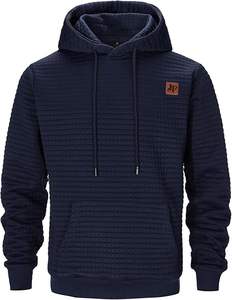 Conjunto de Sudadera con Capucha Gruesa de Forro Polar con Cremallera y Pantalones Jogger de Pierna Ancha Recta, Chándal Sólido de Alta Calidad para Hombre - Product Image 1