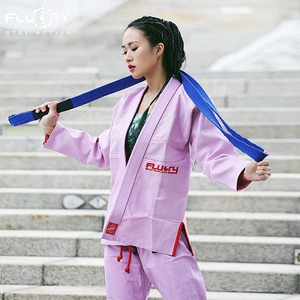 Traje de BJJ de tela de algodón premium con tejido perlado, logotipo personalizado, transpirable, ligero, duradero, uniforme de entrenamiento para hombres y mujeres. - Product Image 3