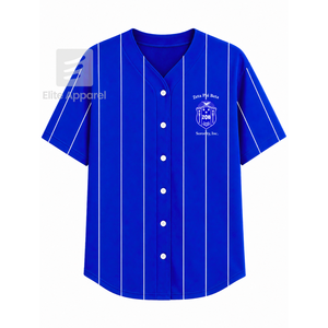 Camiseta personalizada de la hermandad Zeta Phi Beta con logo bordado en la parte delantera, color azul y blanco, manga corta, para mujer, ropa griega. - Product Image 1