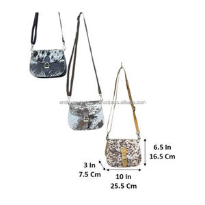 Sac bandoulière de luxe 2026 en cuir de vachette véritable fait main, sac mini élégant en cuir à poils, sac à main bohème multi-usages pour femme - Product Image 2