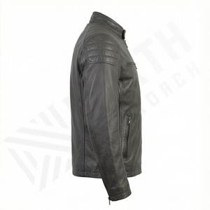 Chaqueta de Motociclista de Cuero Genuino para Hombre de la Mejor Calidad, Nueva Colección de Invierno, Chaquetas de Motocicleta con Protecciones Desmontables Personalizadas - Product Image 3