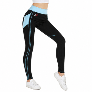 New High Waist Women's <b>Leggings</b> Stretch Yoga Pants Tights With Pockets Push Up Fitness Tights <b>Gym</b> Clothing Sportswear High Waist - Product Image 1