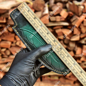 Étui de couteau en cuir de vachette épais cousu main de qualité supérieure pour couteaux à lame fixe, transport sur ceinture, tactique, EDC, faible MOQ - Product Image 4