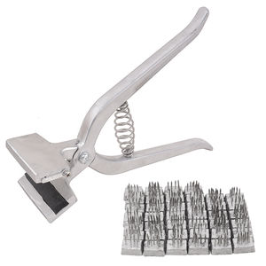 Herramientas de marcado de cerdos de aleación de aluminio, alicates de tatuaje corporal para cerdas con números y letras, precio económico, OEM - Product Image 4