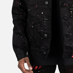 2026 Custom High Quality Men's <b>Jacket</b> New Design for Winter with Logo Wholesale Price Breathable Denim <b>Rhinestone</b> <b>Jacket</b> - Product Image 6