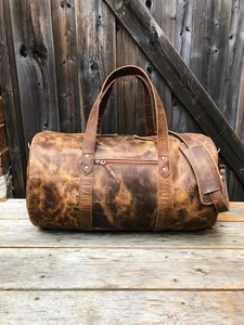 กระเป๋าเดินทางหนังวัวแท้สไตล์เรโทร ขนาด 36-55 ลิตร น้ำหนักเบา พกพาสะดวก สำหรับเดินทางท่องเที่ยวหรือธุรกิจ รุ่น LDB-0254 เหมาะสำหรับทั้งชายและหญิง - Product Image 2