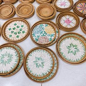 กระเป๋าหวายทำมือ Vinagreen เป็นมิตรกับสิ่งแวดล้อม ทนความร้อน เหมาะสำหรับปิกนิกและเป็นของขวัญสำหรับการรับประทานอาหาร - Product Image 5