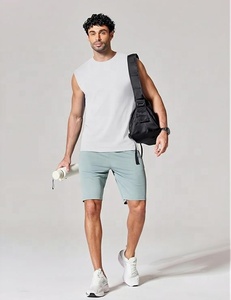 Ever Glow <b>Men's</b> <b>White</b> Sleeveless O-Neck Tank Top Solid Casual Nonwoven Polyester/Cotton <b>Vest</b> Plus Size Anti-shrink 240g - Product Image 5