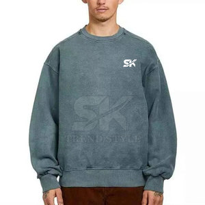 Sudadera con Efecto Ácido para Hombre, Venta Directa de Fábrica 2026, Sudadera con Logotipo Personalizado, Sudadera con Efecto Ácido Sólido para Hombre - Product Image 6