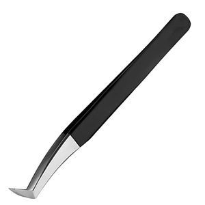 Pinzas Profesionales de Acero Inoxidable de Alta Calidad para Pestañas, con Logotipo Personalizado, Punta en Forma de L, Precisión, Agarre Perfecto, Volumen Clásico - Product Image 5