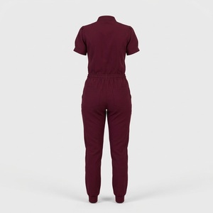 Conjunto de Uniformes Médicos para Enfermeras Color Borgoña, Estilo Jogger, para Hospital y Clínica - Product Image 2