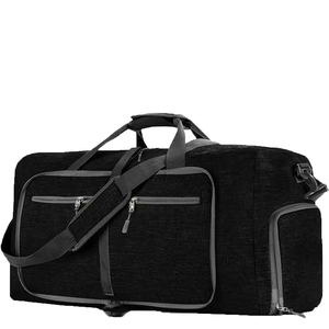 High quality Gym Duffel <b>Bag</b> with Adjustable Strap Large Capacity Polyester Zipper Closure Solid Color Casual Fitness <b>Bag</b> - Product Image 1