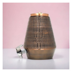 Récipient à eau en cuivre jetable à double paroi de 16 oz avec support durable pour la maison, le bureau et l'extérieur - Product Image 1