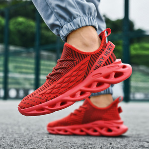 Lightweight Trendy Sports Leisure <b>Sneakers</b> Fly Knit Breathable Mesh Surface Comfortable Buffer Design Outdoor Jogging Footwear - Product Image 4