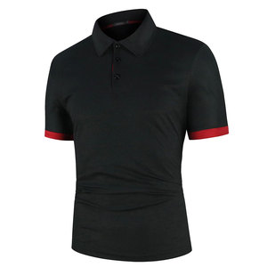 Polo en coton de luxe de haute qualité pour hommes, polo de golf en polyester tricoté avec logo brodé personnalisé, polos personnalisés - Product Image 3
