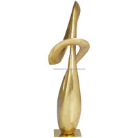 Sculpture décorative en aluminium d'art moderne faite à la main, design abstrait personnalisé, artisans indiens qualifiés, maison, bureau, jardin, MOBILE