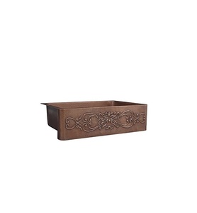 Évier de cuisine contemporain en cuivre, construction métallique durable, conçu pour les maisons élégantes et les installations culinaires professionnelles - Product Image 5