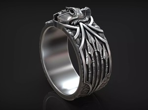 Premium Designer 925 <b>Silver</b> Spartan Skull <b>Ring</b> Warrior Helmet Wide Band <b>Men</b> Women Fashion Jewelry - Product Image 1