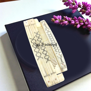 Tradebyd Premium Bone Hair <b>Comb</b> Handmade <b>Wide</b> Tooth <b>Comb</b> for Thick Curly Straight Hair Styling and Care - Product Image 2
