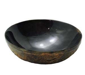 Ruff naturel buffle corne de boeuf ensemble de vaisselle saladier Table à manger pièce maîtresse décorative fruits nourriture bol en gros corne bol - Product Image 1