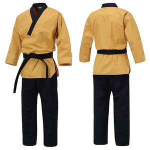 Custom Logo Unisex Adult Lightweight 280g Dobok Breathable Stretch Quick Dry Polyester/Cotton Taekwondo Training Competition - Product Image 4