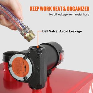 Serbatoio portatile da 30 galloni 23.5 L/min 180W pompa elettrica per auto moto per macchina olio lubrificante - Product Image 4