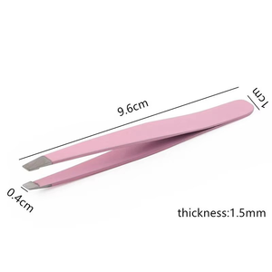 Pinzas de Cejas Ergonómicas de Acero Inoxidable con Punta Puntiaguda, Personalizadas al por Mayor, para un Diseño Preciso de las Cejas, Ecológicas y Ligeras - Product Image 5